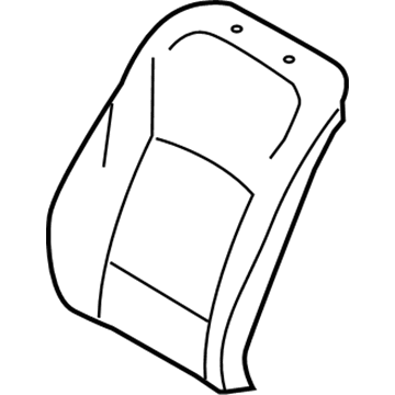 BMW 52-10-7-255-085 Cover, Comfort Backrest, A/C Leather