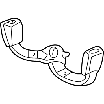 Honda 04823-S82-A01ZA Buckle Set, R. RR. Seat Belt *NH264L* (CLASSY GRAY)