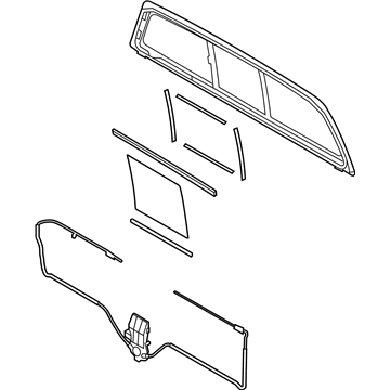 Ford 9L3Z-15422B30-B Back Glass