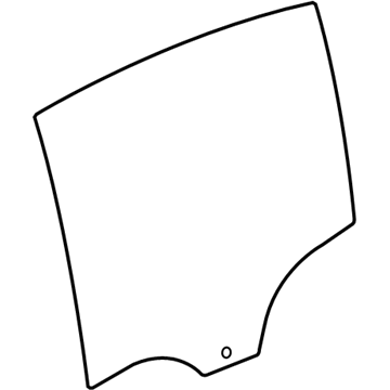 BMW 51-35-7-432-233 Side Window, Door, Left Rear