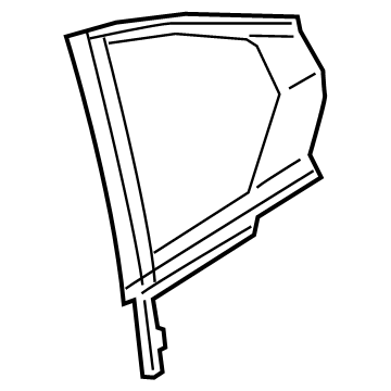 BMW 51-35-7-425-084 Side Window Fixed, Door, Rear