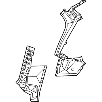 Nissan 77610-6RA0A Pillar-Back, Outer RH