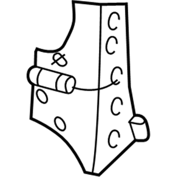 Mopar 55075702AJ Hinge-Door