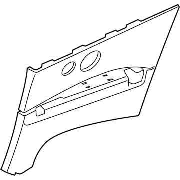 BMW 51-43-6-987-386 Lateral Trim Panel Rear Right