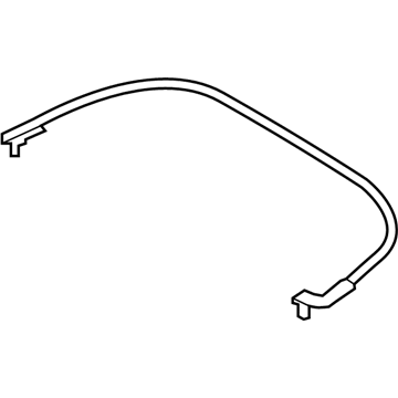 BMW 51-76-7-166-397 Sealing, Folding Top Flap