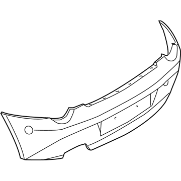 BMW 51-12-7-170-618 Panel, Bumper, Primed, Rear