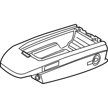 BMW 52-20-7-069-087 Armrest Lower Leather
