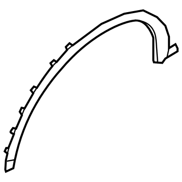 Nissan 76852-5AA0A Mudguard-Center, Front RH