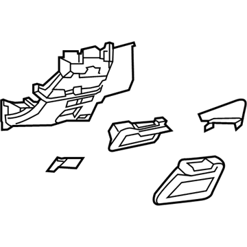 Lexus 55045-06040-C0 Panel Sub-Assembly, Inst