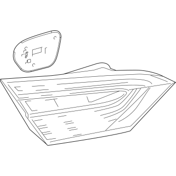 Toyota 81581-06630 Lens & Body, Rear Lamp