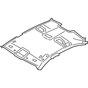 BMW 51-44-8-035-852 MOLDED HEADLINER, ALCANTARA