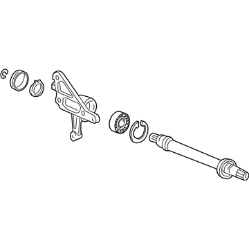 Honda 44500-STX-A10 Shaft Assembly, Half