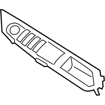 BMW 51-41-7-262-000 Switch Trim, Driver