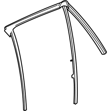 GM 22700437 Channel, Rear Side Door Window