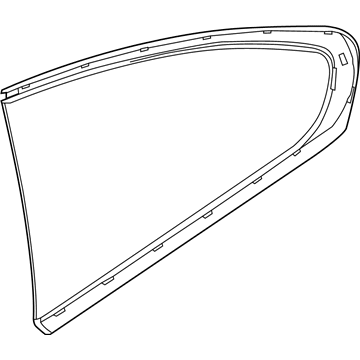 BMW 51-37-7-424-835 Side Window, Rigid, Rear Left