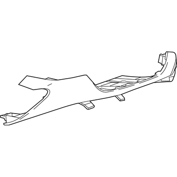 GM 84374086 Panel Asm-Instrument Panel Lower Trim *Jet Black