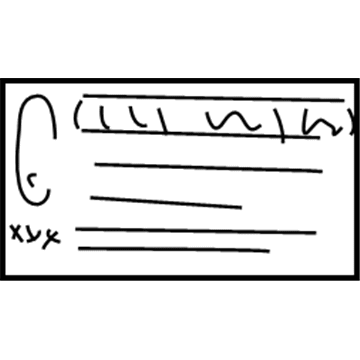 Toyota 69339-60020 Child Lock Label