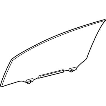 Lexus 68101-75020 Glass Sub-Assy, Front Door, RH
