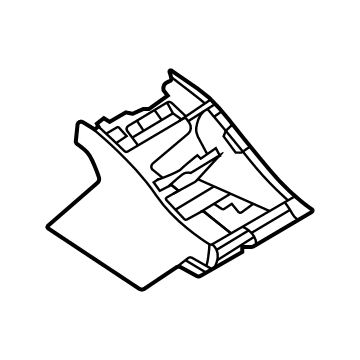 BMW 51-16-6-996-378 CONSOLE, MIKO REAR, IVORY WH
