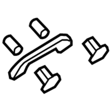 Honda 83240-SNA-A11ZA Grab Rail Assy. *NH598L* (Coat Hanger) (ATLAS GRAY)