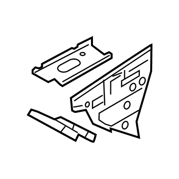 BMW 41-00-7-446-657 A-Column, Inner Front Left