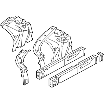 BMW 41-00-7-446-651 Front Left Wheelhouse