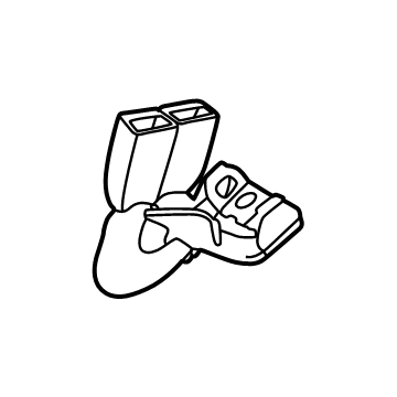 Kia 898A3R0000OFB 3RD SEAT BUCKLE, LH