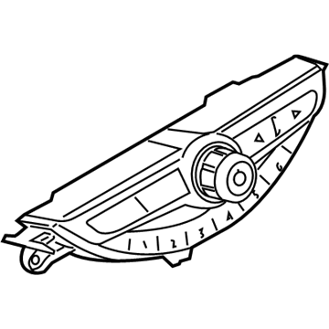 BMW 61-31-9-354-506 Operating Unit, Audio, Cover, Black