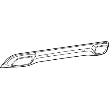 Mopar 68226556AA Rear Bumper Cover Lower