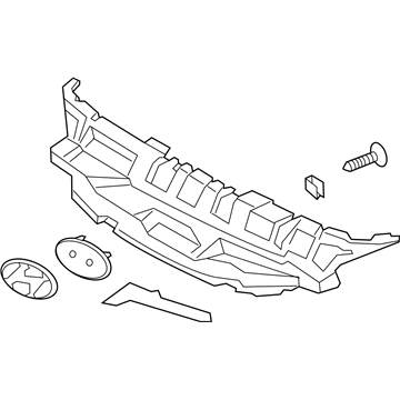 Hyundai 86351-1R000 Radiator Grille