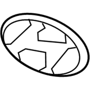 Hyundai 86363-1R000 Symbol Mark Emblem-'H'