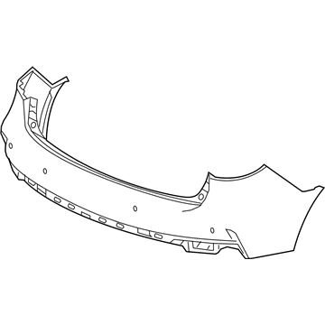 Acura 04715-TYS-A00ZZ Face, Rear Bumper