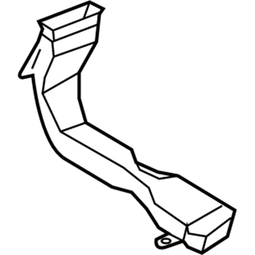 BMW 51-47-7-343-456 Air Duct, B-Pillar, Outer Right