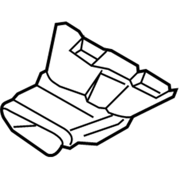 BMW 51-47-7-458-017 Air Duct, Rear Cabin, Rear Left
