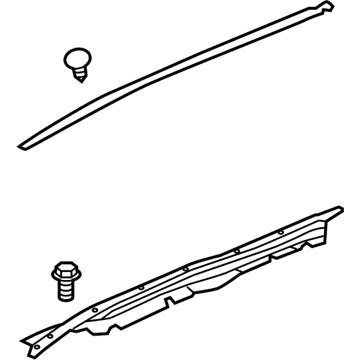Lexus 53805-30190 Seal Sub-Assembly, Front Pillar
