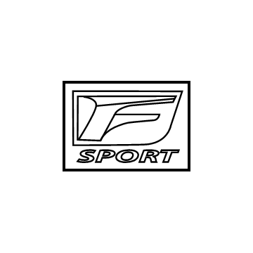 Lexus 75361-30300 Front Fender Name Plate, No.1