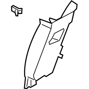 Ford JL1Z-7824346-AG Upper Center Pillar Trim