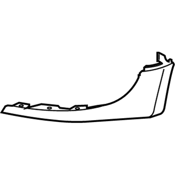 BMW 51-11-7-337-813 Black Band Of Spoiler, Front Left