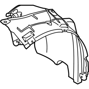 Infiniti 63842-JK000 Protector-Front Fender, RH