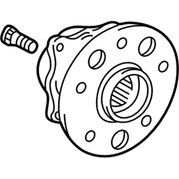 Lexus 42410-50010 Rear Axle Hub & Bearing Assembly, Left
