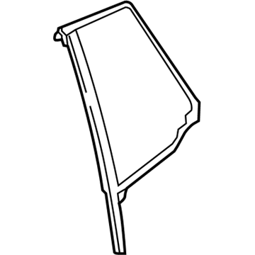 Infiniti 82220-5DA0A Glass-Rear Door Corner, RH