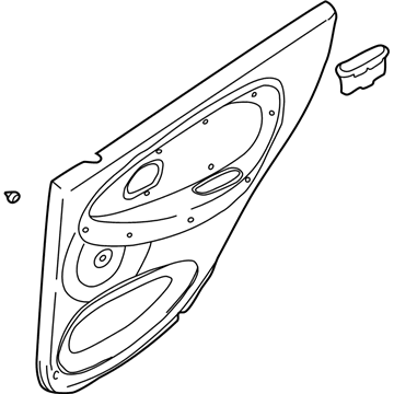 Kia 0K30F68520D5 Trim Assembly-Rear Door, RH