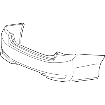 Honda 04715-T3V-A90ZZ Face, Rear Bumper (Dot)
