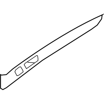 Hyundai 83332-3M010-PR2 Garnish Assembly-Rear Door Trim Upper LH