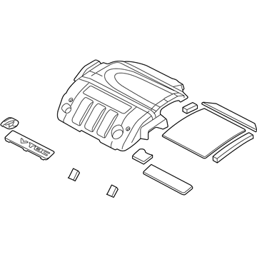 Acura 17121-RJA-A01 Cover Assembly, Engine
