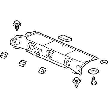 Acura 84508-TY2-A11ZA Tray, Rear (Premium Black) (Front )