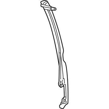 GM 15606777 Molding Asm-Front Side Door Lock Pillar Garnish *Graphite)(Pa