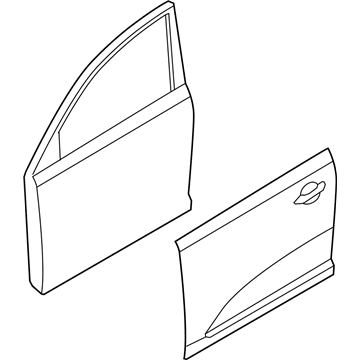Kia 760033W011 Panel Assembly-Front Door LH