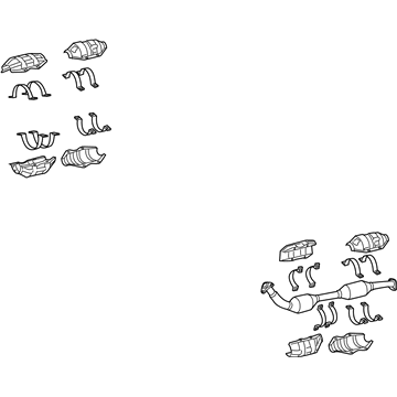 Lexus 17450-38010 Front Exhaust Pipe Assembly No.2