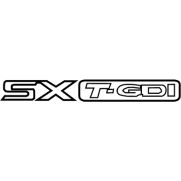 Kia 86317D9000 G.D.I Turbocharger Sx Emblem